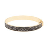Three Row Black Diamond Bracelet