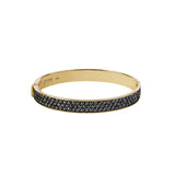 Three Row Black Diamond Bracelet
