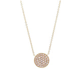 Pave Revolve Drop Pendant