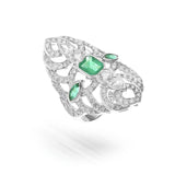 Emerald and Diamond Ring