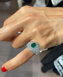 Cabochon Emerald Ring