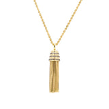 Tassel Champagne Diamond Necklace