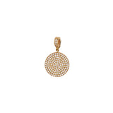 Diamond Round Pave Charm