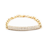 Diamond Bar and Chain Bracelet