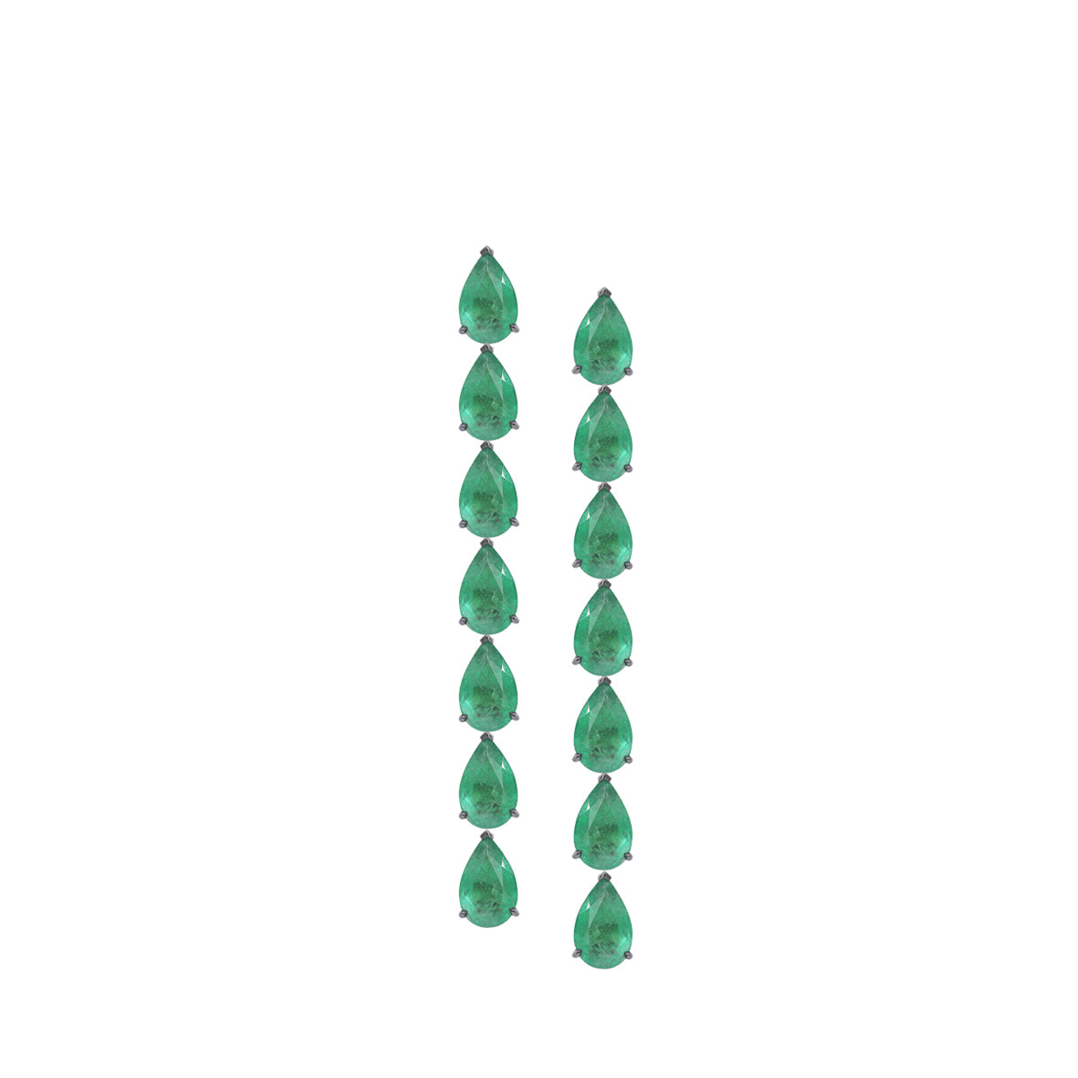 Rock Emerald Earring