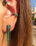 Spike Emerald Earring