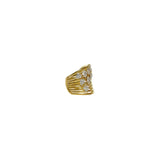 Diamonds Cluster Pears Earcuff