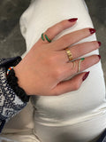Spiral Emerald Ring