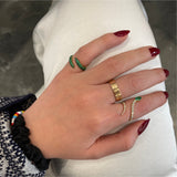 Transform Emerald Serpent Ring