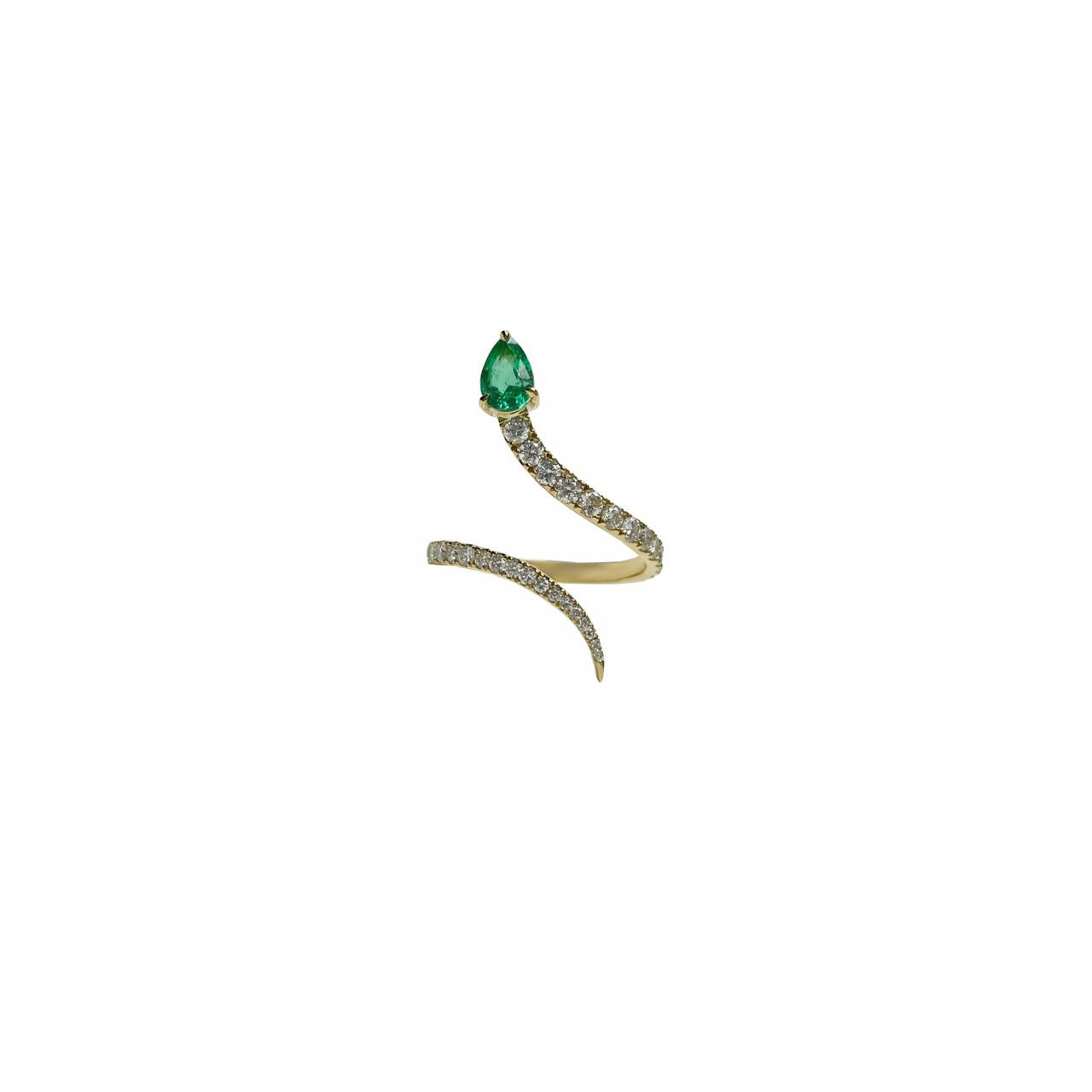 Transform Emerald Serpent Ring