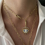 Lucille Eye Diamond Enamel Charm