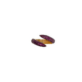 Pink Sapphire Spiral Ring
