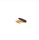 Half Spiral Pink Sapphire Ring