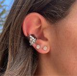 Diamonds Cluster Pears Earcuff