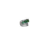 Mini Emerald Cluster Pears Earcuff