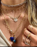 Pave Revolve Drop Pendant
