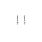Diamond Pear Droplet Hoop