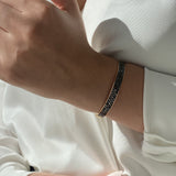 Three Row Black Diamond Bracelet
