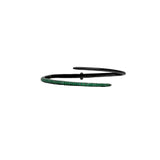 Emerald Spiral Bracelet On Black Gold