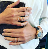 Four Row Twirl Ring