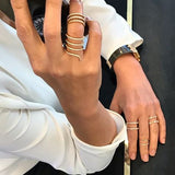 Four Row Twirl Ring