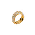 Bombe Diamond Pave Wave Ring
