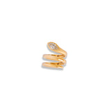 Spiral Serpent Diamond Ring