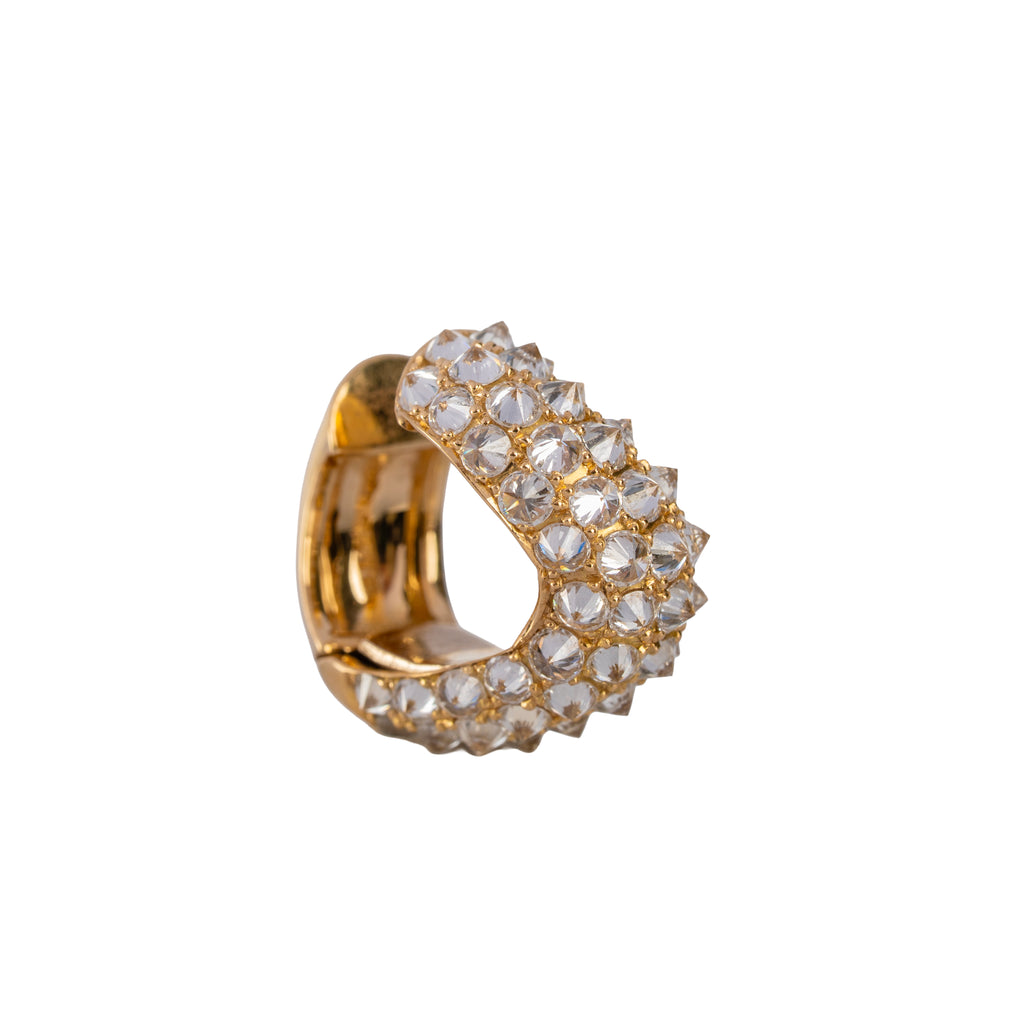 Diamond Inverted Wave Earcuff