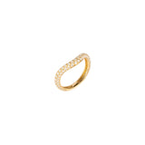 Wave Diamond Pave Ring