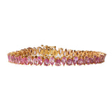 Pink Sapphire Wave Bracelet