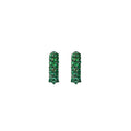 Inverted Emerald Mini Hoops