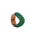 Emerald Inverted Wave Earcuff