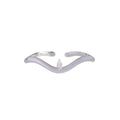 Wave Bangle - Diamond Pear
