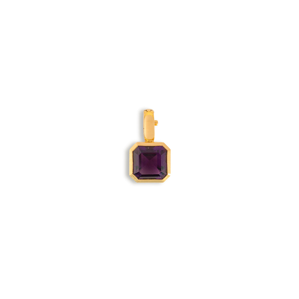 Amethyst Ascher Bezel Charm