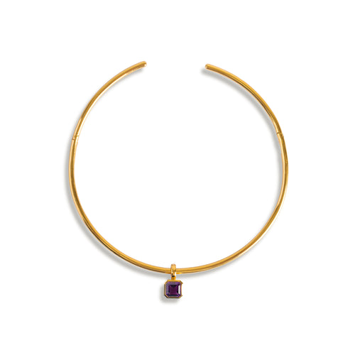 Amethyst Ascher Bezel Charm
