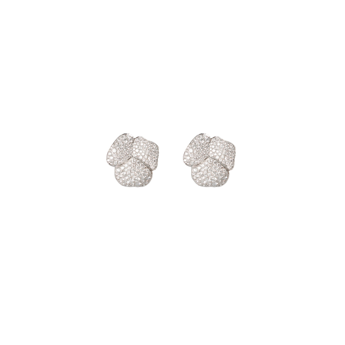 Diamond Flower Earring