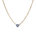 Amethyst Heart With Emerald Rim