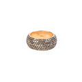Seven Row Brown Diamond Dome Ring