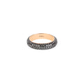 Thin Black Dome Diamond Ring