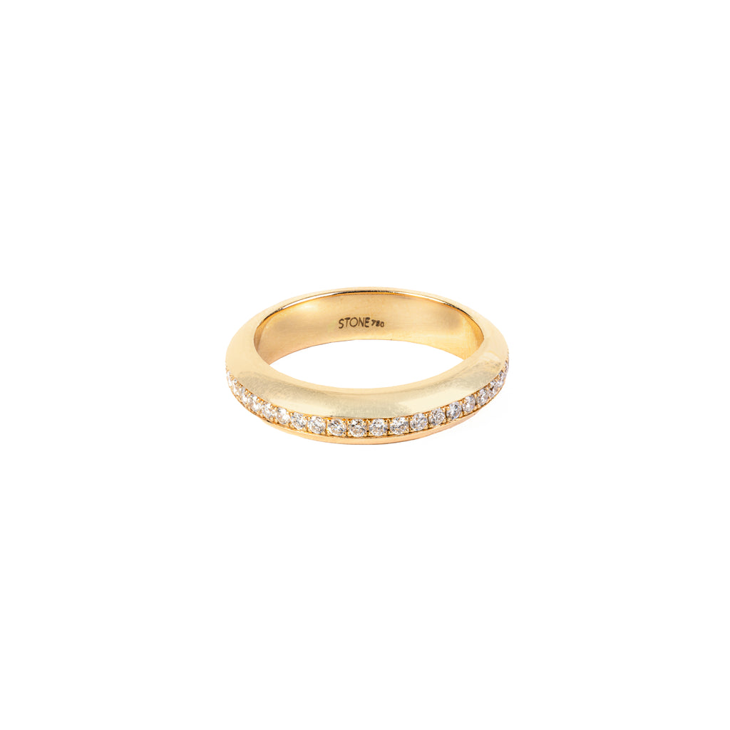 Thin One Row Diamond Ring