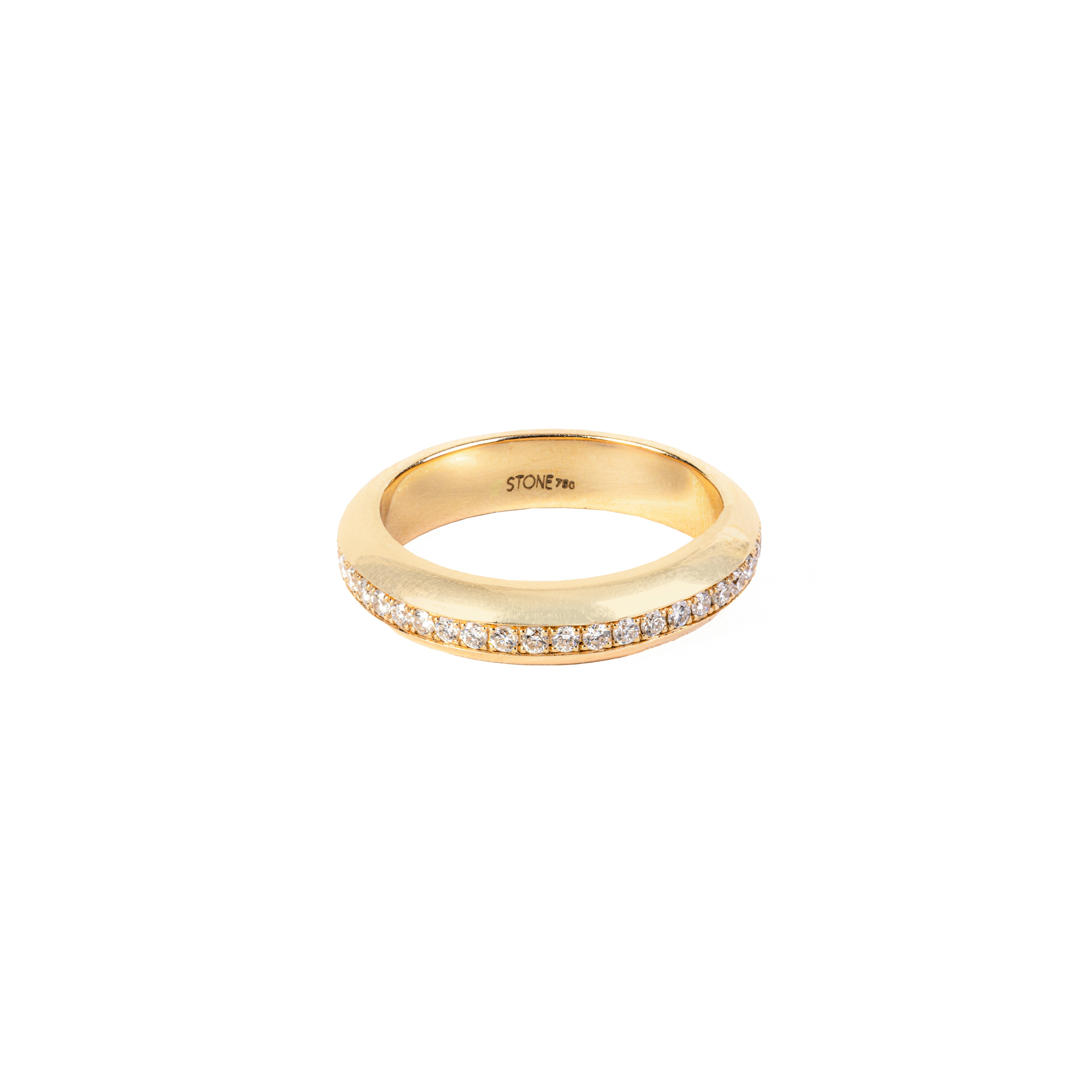 Thin One Row Diamond Ring