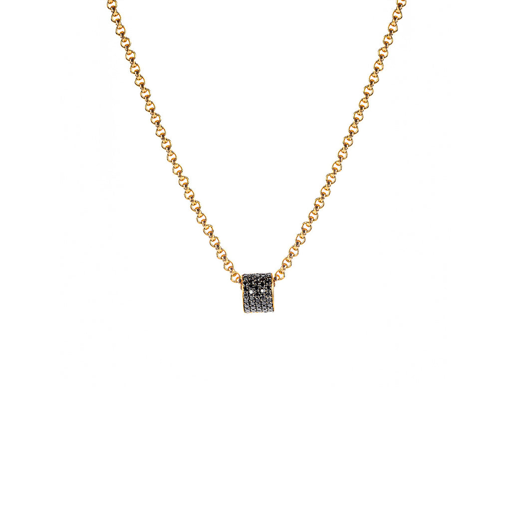 Revolve Roundel Black Diamond Pendant