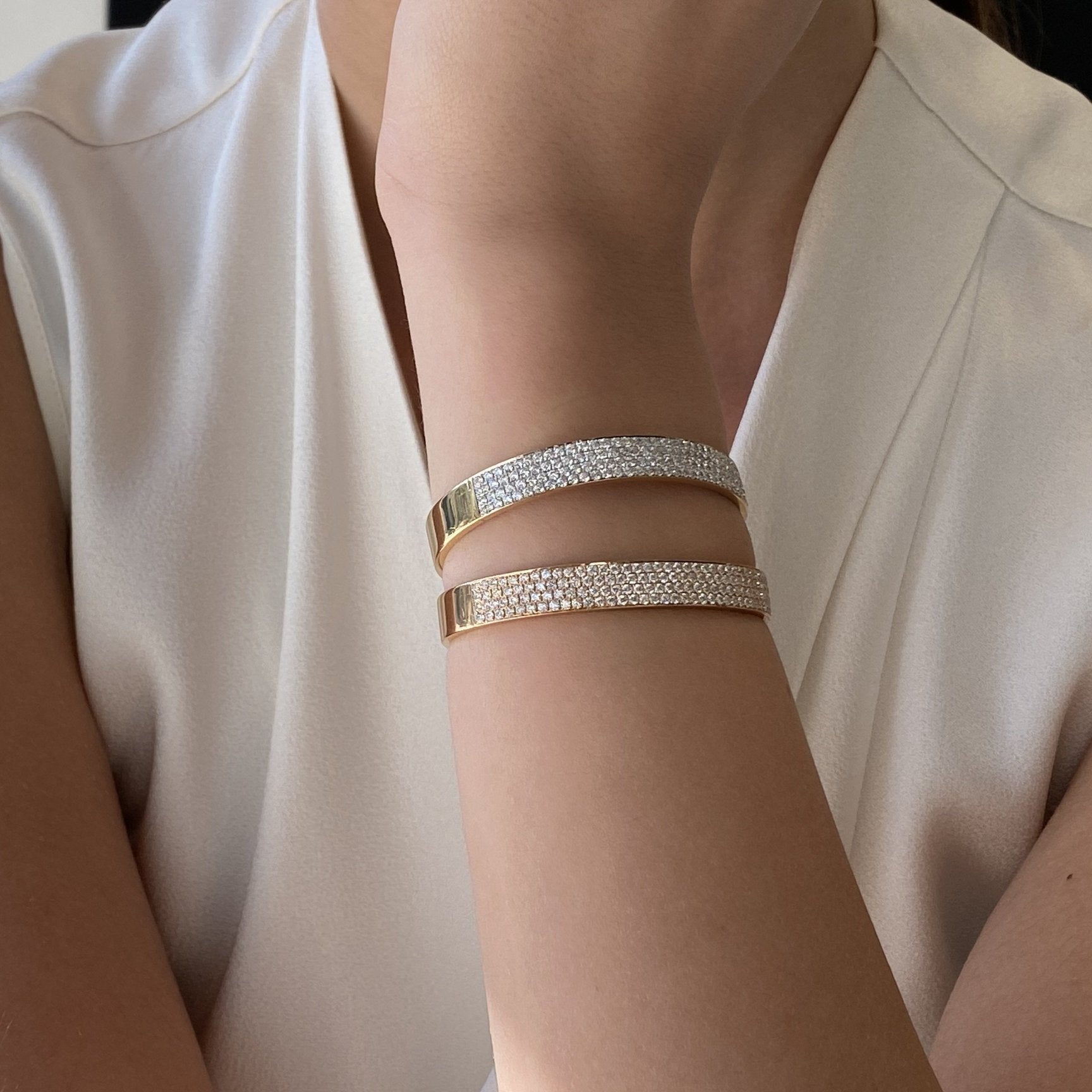 Revolve Diamond Bangle