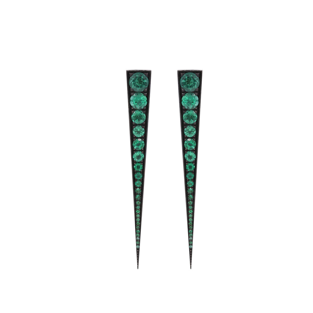 Spike Emerald Earring