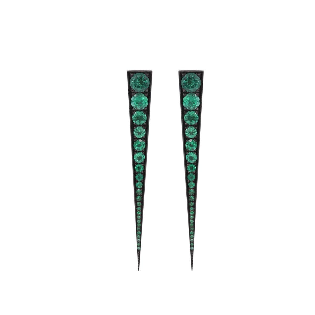 Spike Emerald Earring