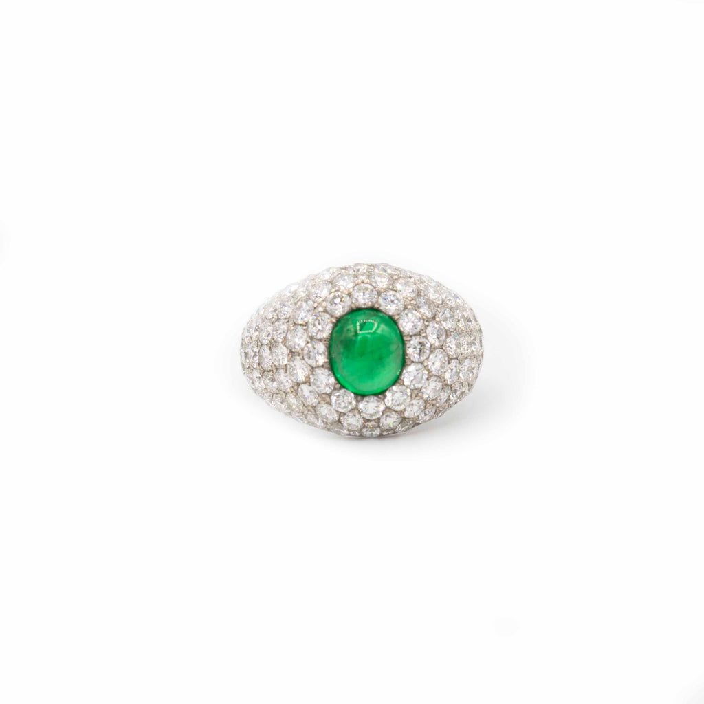 Cabochon Emerald Ring
