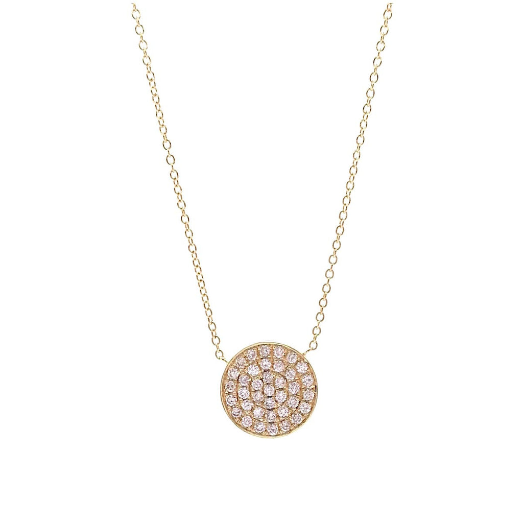 Pave Revolve Drop Pendant
