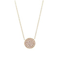 Pave Revolve Drop Pendant