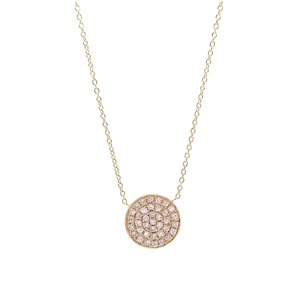 Pave Revolve Drop Pendant