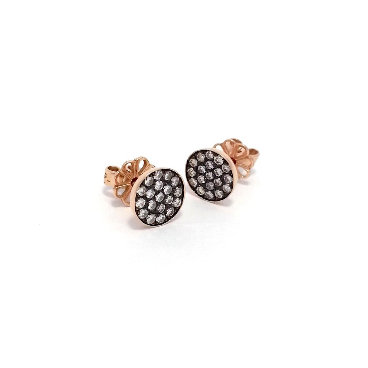 Vintage Round Pave Earring